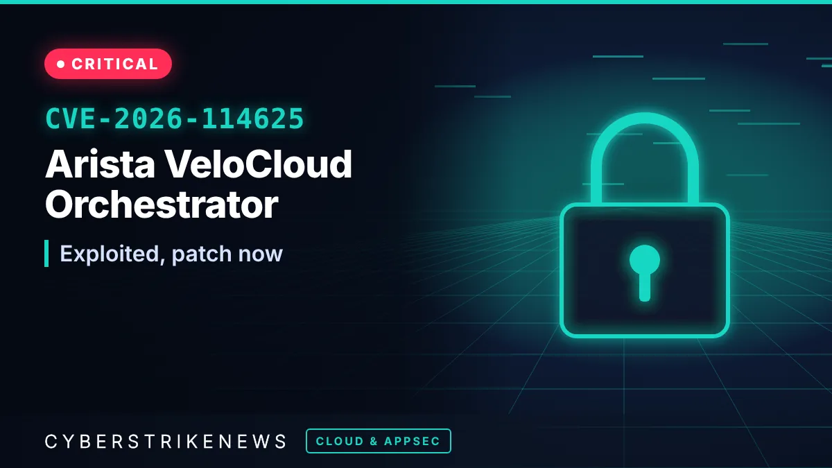 Arista VeloCloud Orchestrator flaw exploited (CVE-2026-114625) 5 Arista VeloCloud Orchestrator flaw exploited (CVE-2026-114625)