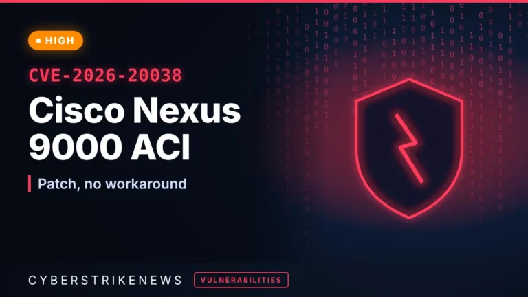 Cisco Nexus 9000 ACI contract bypass flaw fixed (CVE-2026-20038)