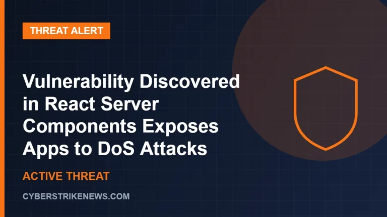 Vulnerability Discovered in React Server Components Exposes Apps to DoS Attacks