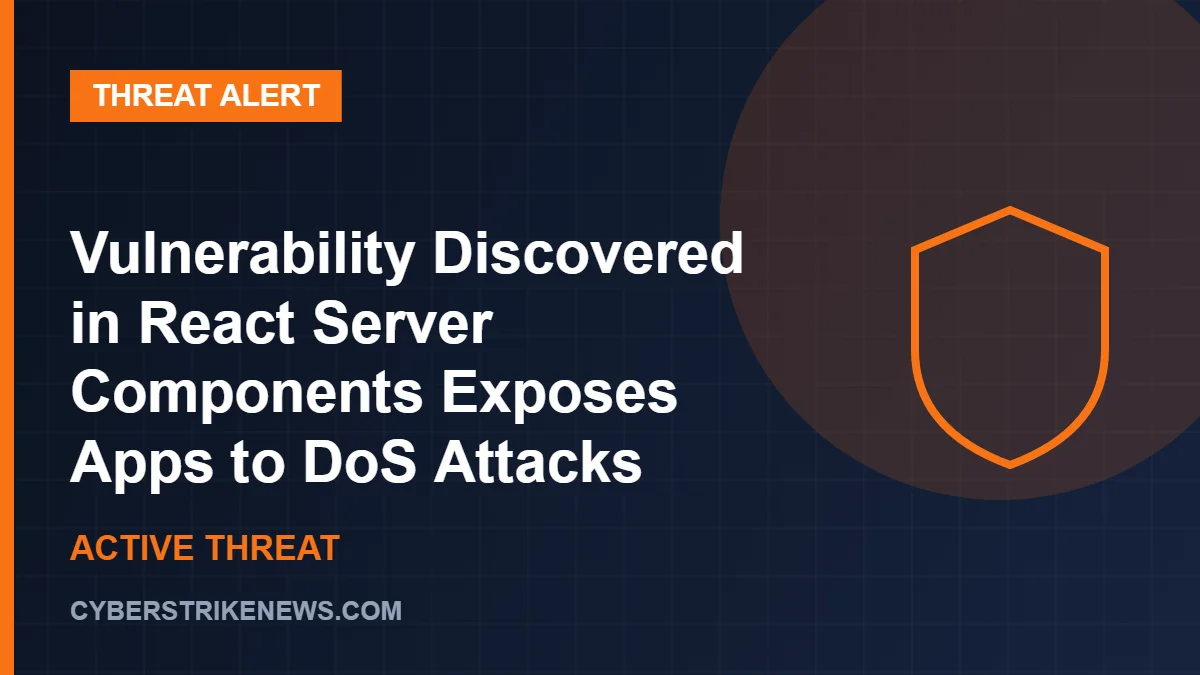 Vulnerability Discovered in React Server Components Exposes Apps to DoS Attacks