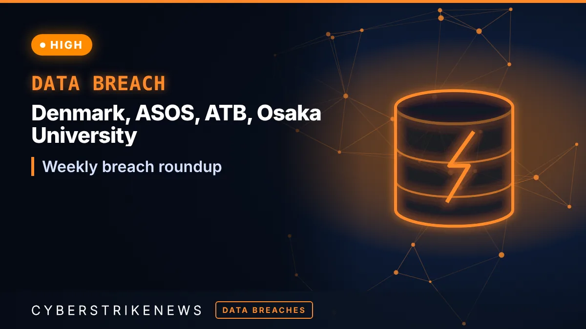 Denmark, ASOS, ATB and Osaka University breaches in Check Point's weekly report 1 Denmark, ASOS, ATB and Osaka University breaches in Check Point’s weekly report
