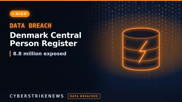 Denmark CPR register breach exposes data of 8.8 million people