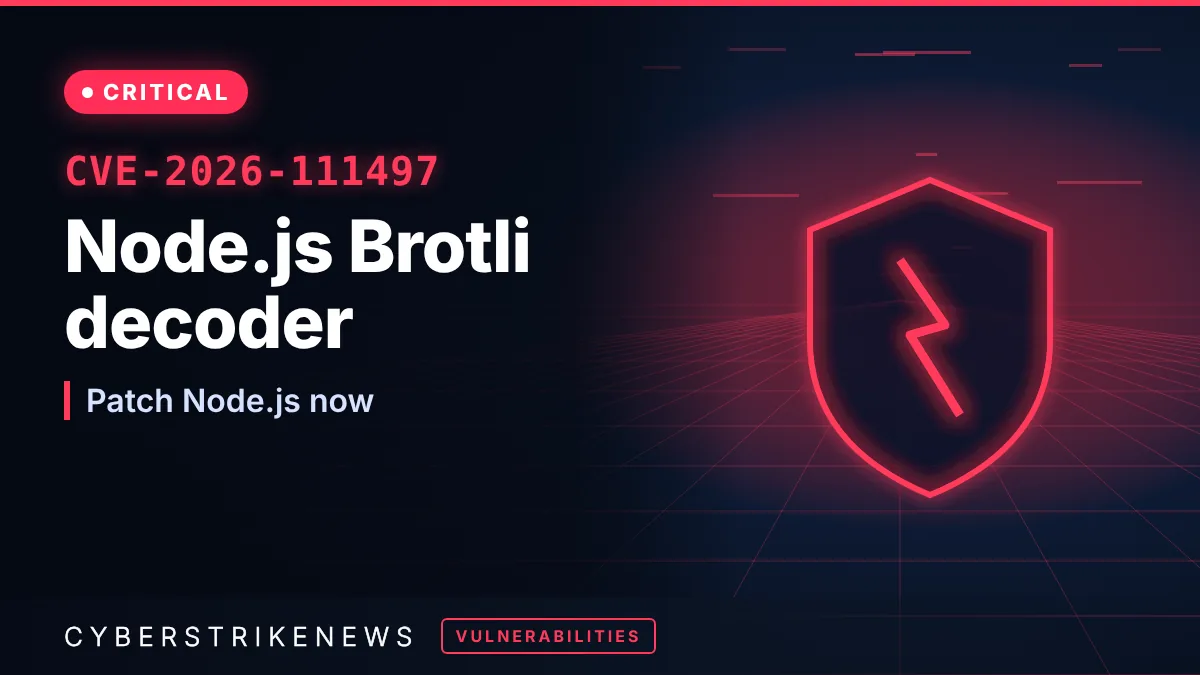 Node.js Brotli RCE demonstrated on standard build (CVE-2026-111497) 7 Node.js Brotli RCE demonstrated on standard build (CVE-2026-111497)
