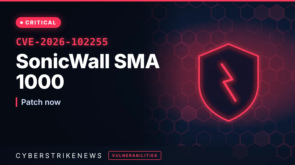 SonicWall SMA 1000 SSRF flaw exploited after patch (CVE-2026-102255) 3 SonicWall SMA 1000 SSRF flaw exploited after patch (CVE-2026-102255)
