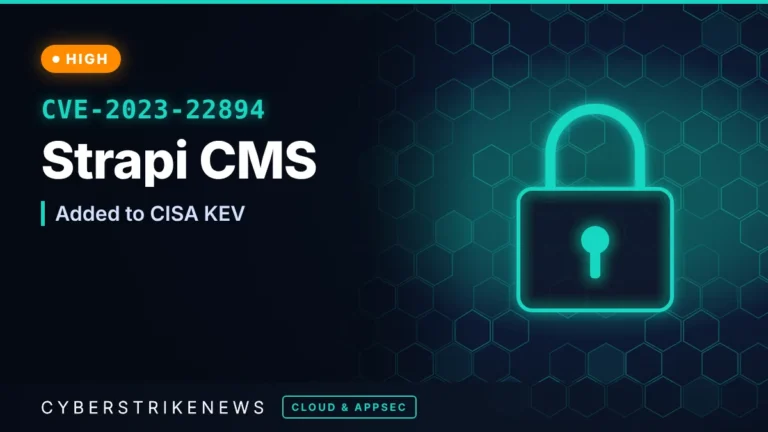Strapi CVE-2023-22894 data exposure flaw added to CISA KEV catalog